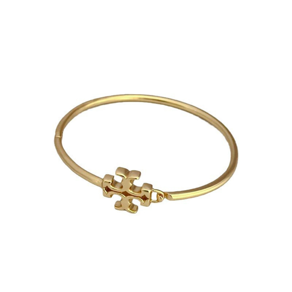 Tory Burch Matte Letter Metal Open Bangle - Picture 5 of 6